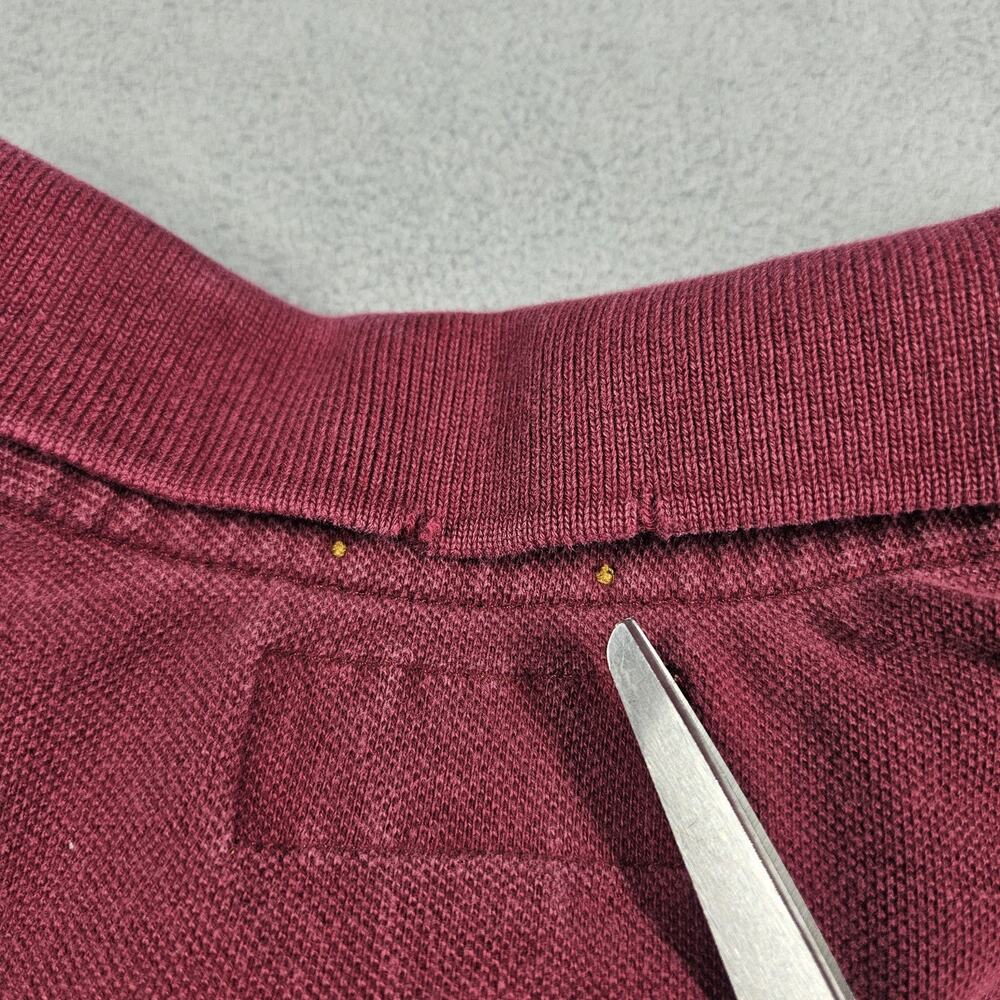 Vintage Abercrombie & Fitch Muscle Polo Shirt Mens XL Red Preppy Long Sleeve Y2K - Picture 12 of 16